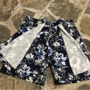 White Stag Blue Hibiscus Skort Sz 6